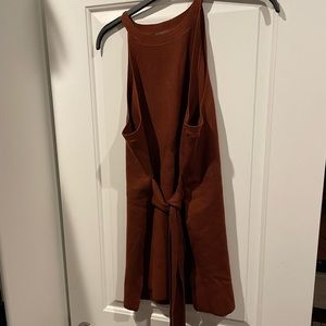 Size XL Anthropologie knit sleeveless top with tie waist - Never worn